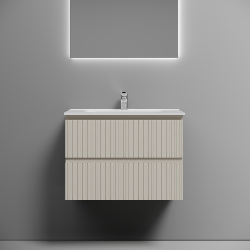 Тумба под раковину Sancos SNOB T SNT70CE 69х45х50 подвесная цвет бежевый - фото 3